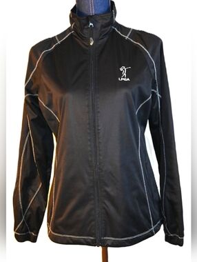 VTG Antigua Women's Golf "Desert Dry" Zip-up Track Jacket LPGA Style#100707